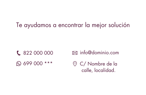Diseño trasera de la tarjeta de visita con fondo blanco