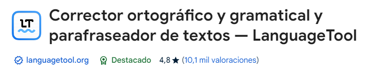 Extensión LanguageTool